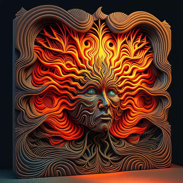 3D model psychedelic (STL)